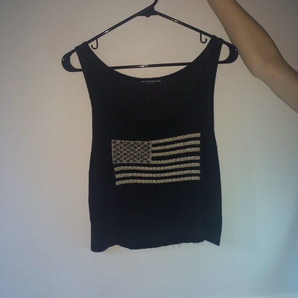 Brandy Melville Tops - Brandy Melville American Flag Tank
