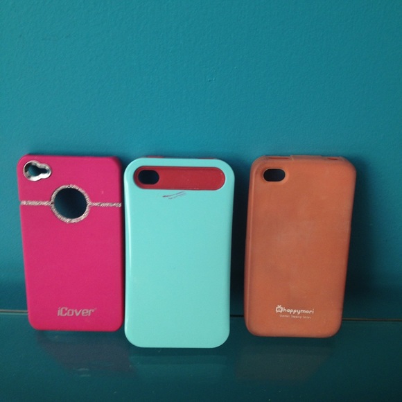 iPhone 4 or 4s case bundle of 3