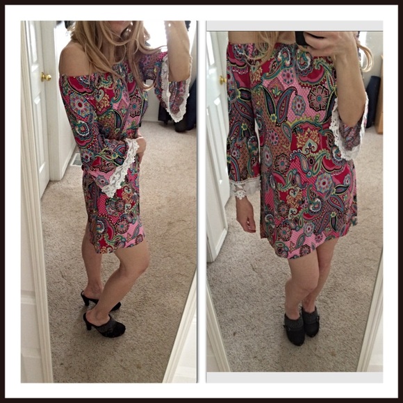 Final ClearancePretty in Paisley Boho Tunic Dress - Picture 2 of 4