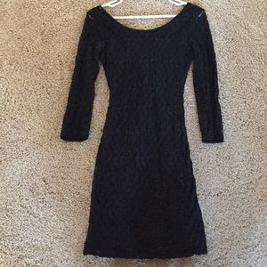 Black lace dress