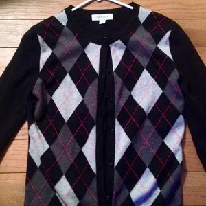 Argyle cardigan