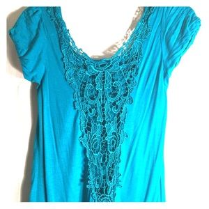 Lace back shirt