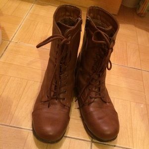 Brown Combat Boots