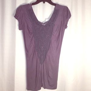 Lace back shirt