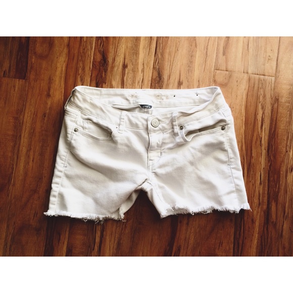 American Eagle Outfitters White Cutoff Shorts