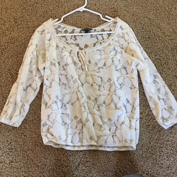 Floral white top