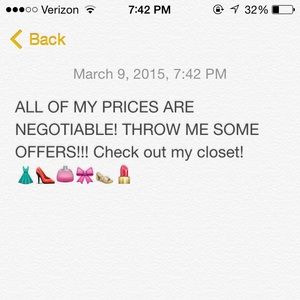 ALL PRICES NEGOTIABLE