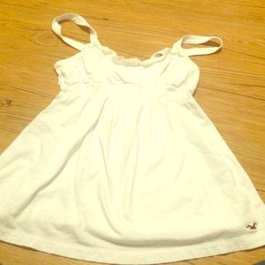 White hollister tank top