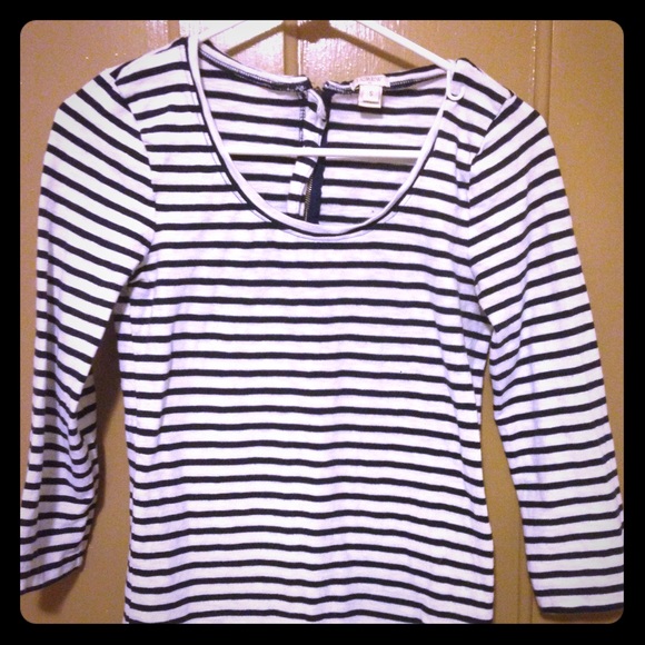 J.CREW Scoop Neck Top with back zipper