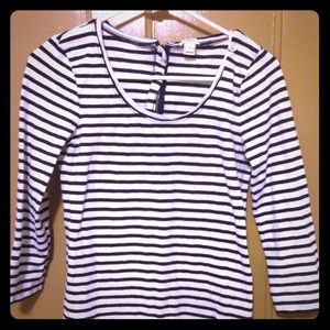 J.CREW Scoop Neck Top with back zipper