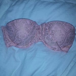 Strapless swim suit top