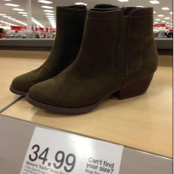 Merona Shoes - FOREST GREEN ANKLE BOOT