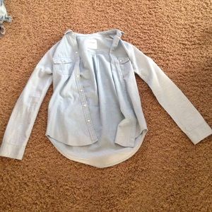 Jean long sleeve button down