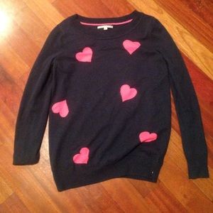 heart patterned sweater