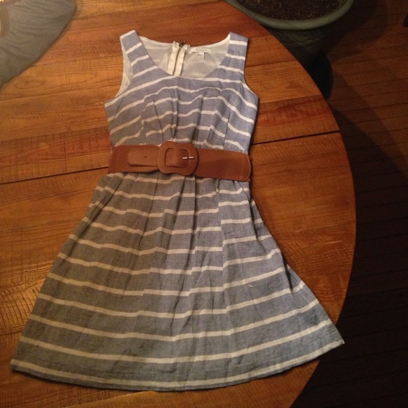 Nautical style beachy dress