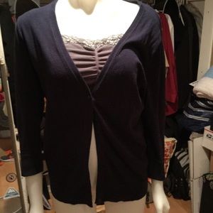 Navy cardigan