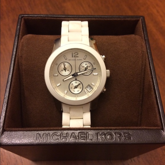 BUY NOW!!! White MK Watch