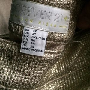 Gold Cuffed Metallic Shorts