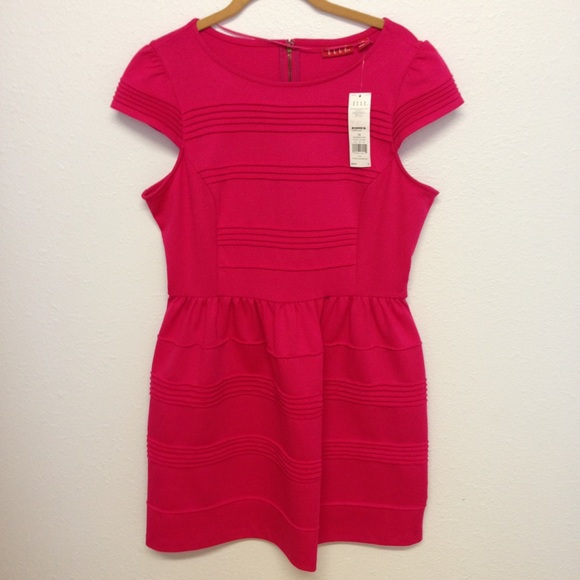 NWT - Elle dress in bright rose