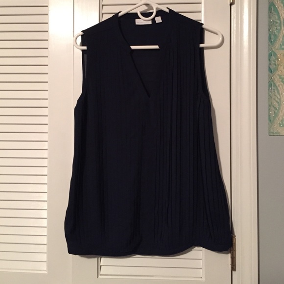 Navy Blue Sleeveless Shirt