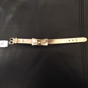 J Crew Gold Bow bracelet