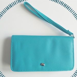Sky Blue Wallet Wristlet