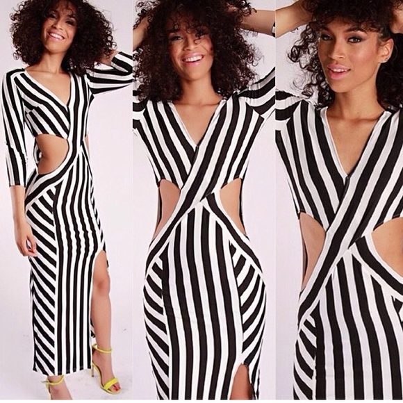 Stripe Maxi dress