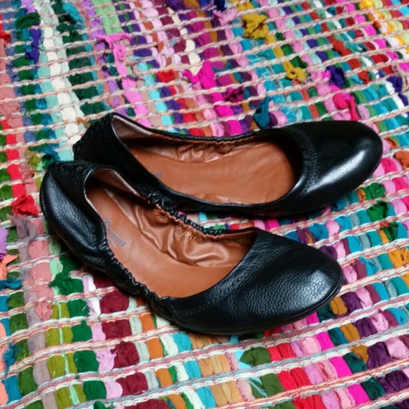 Lucky Brand Black Leather Flats