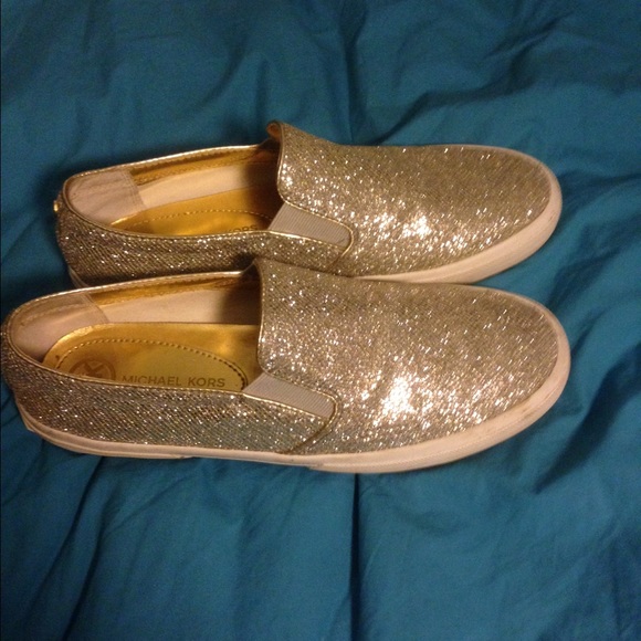Michael Kors sparkle slip on shoes 😁