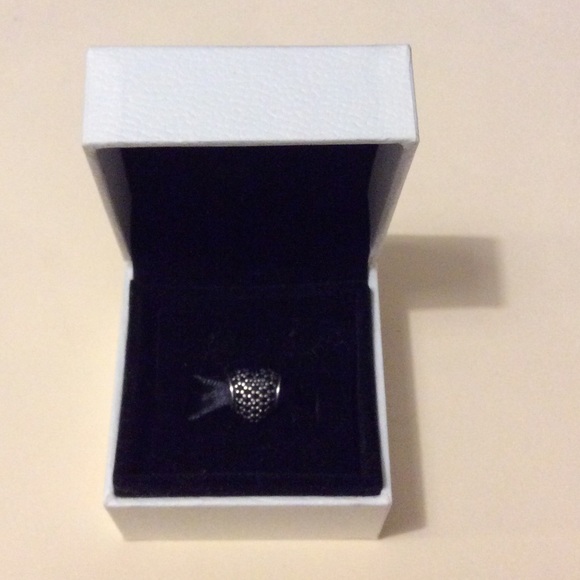 Unworn Pandora Pave' Heart Charm