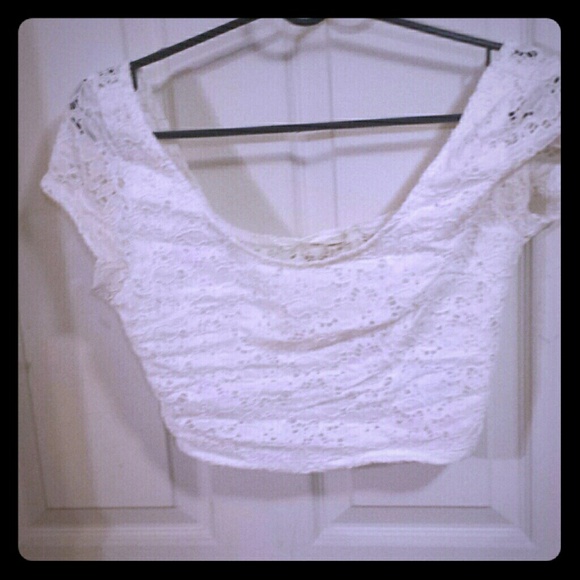 White crop top