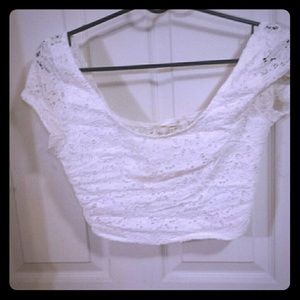 White crop top