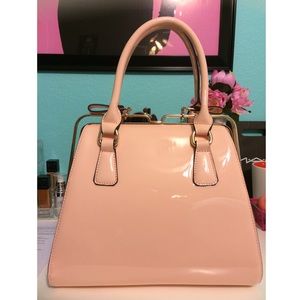 NWOT Nude Patent Bag