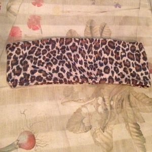 cheetah print bandeau