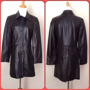 NWOT Casual Corner Black Leather Jacket