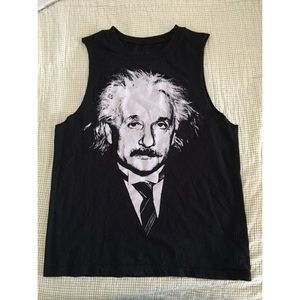 Albert Einstein's black tank top