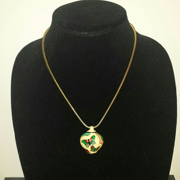 Butterfly vessel necklace