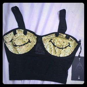 Unif top with smileys :)