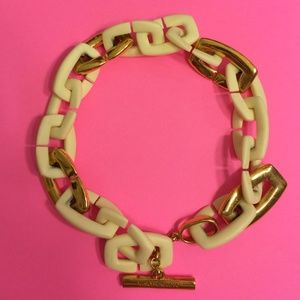 VINCE CAMUTO Chain-link necklace-White and gold