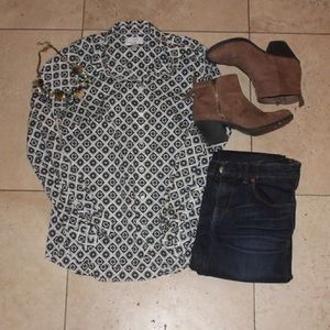 J Crew Perfect Fit Button Up