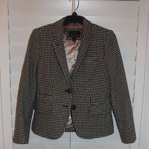 J Crew Houndstooth Schoolboy Blazer