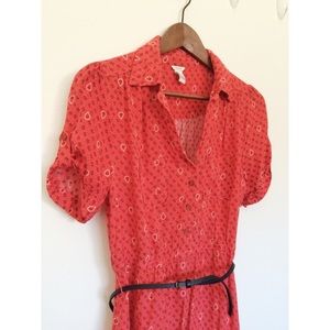 Red paisley bandana print dress - forever21