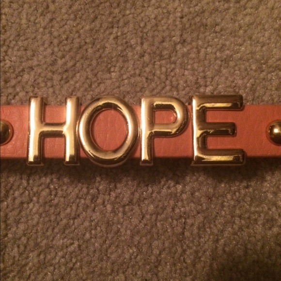 Peachy Pink HOPE Bracelet