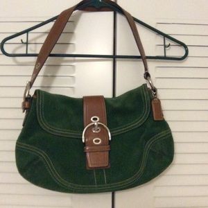 Coach Handbag, Suede and Leather