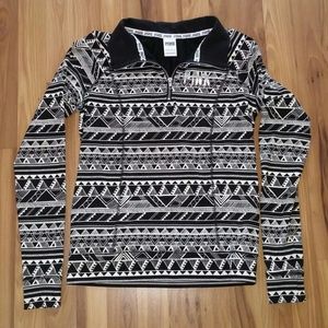 Victoria's Secret PINK Aztec Half Zip