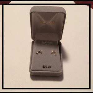 Gold Dolphin Earrings