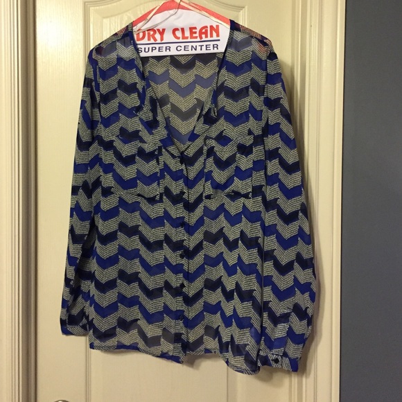 XXI (sister brand to forever 21) chiffon blouse.