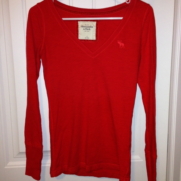 Abercrombie & Fitch bright orange long sleeve!