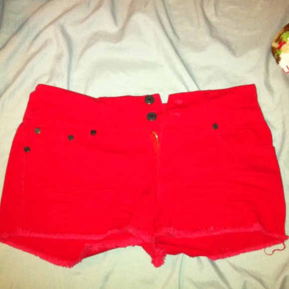 Red shorts