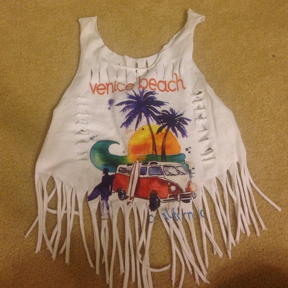 Vintage Venice Beach crop top